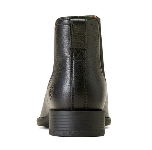 Western Boots Ariat Booker Ultra Square Toe S23 Black Deertan Mens [:8.0]