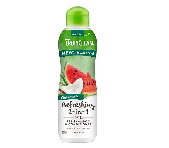 Dog Shampoo Tropiclean & Conditioner Watermelon 592ml