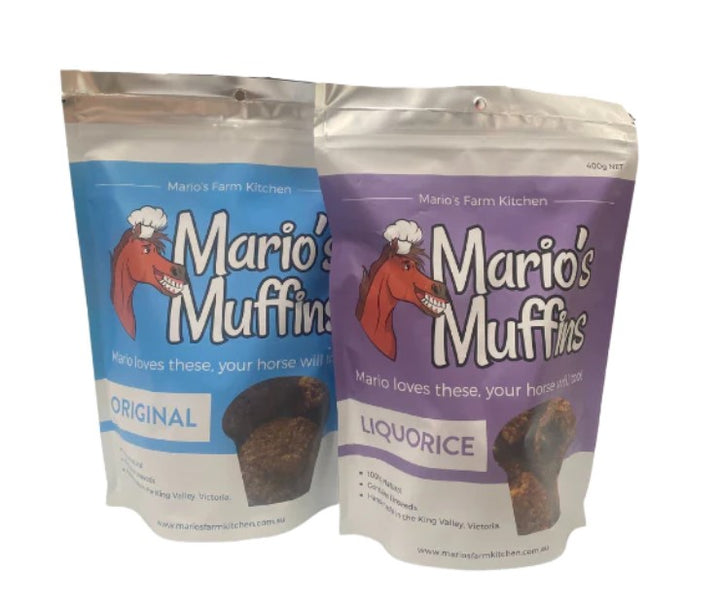 Horse Treat Marios Muffins 400gm Liquorice