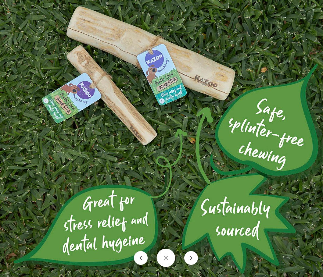 Kazoo Treat Coffee Wood Chew Small