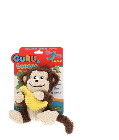 Guru Dog Toy Loveys Monkey Medium 23cm X 16cm X 18cm
