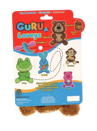 Guru Dog Toy Loveys Bear Medium 11cm X 16cm X 18cm