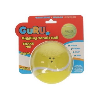 Guru Dog Toy Giggling Tennis Ball Large 11cm X 11cm X 11cm