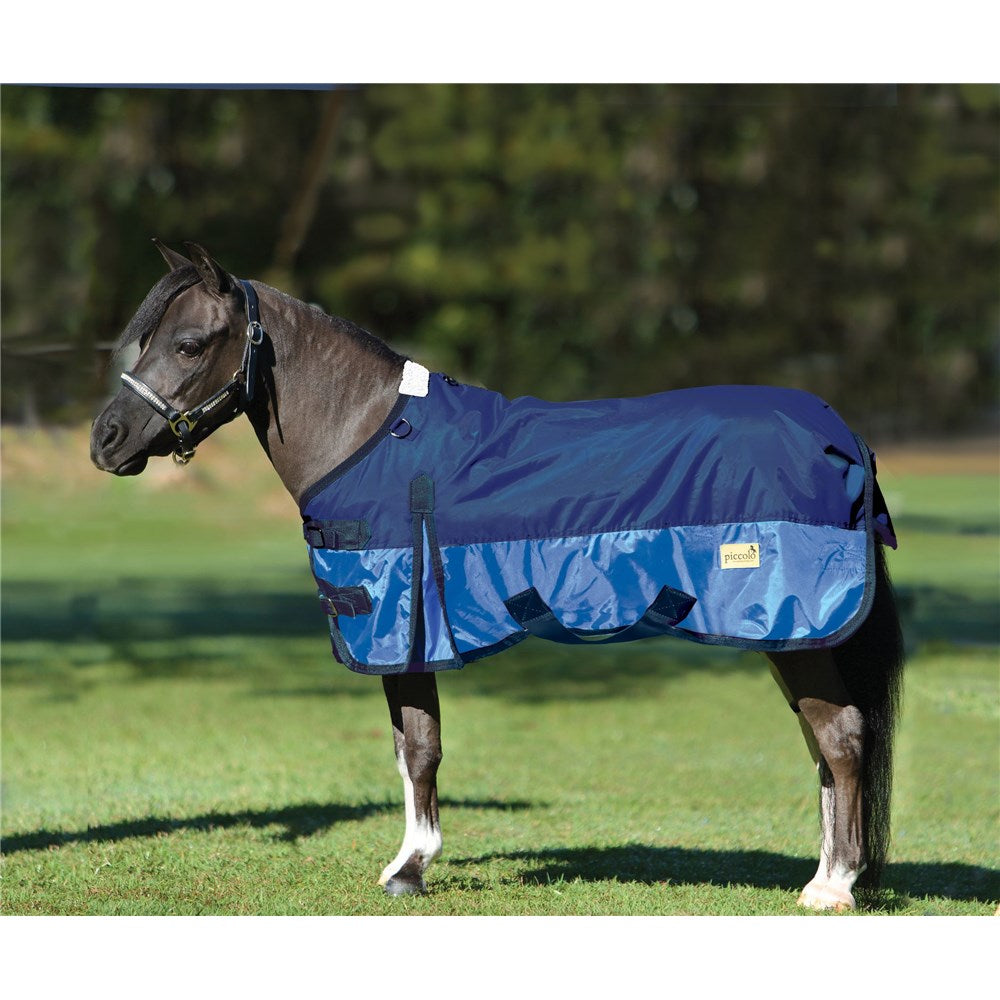 Minature Rug Piccolo Turnout 600d Navy & Baby Blue [:3'0"]