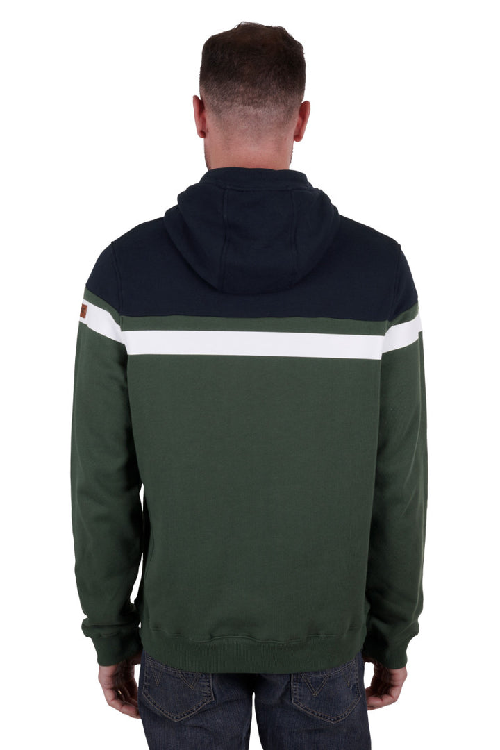 Hoodie Wrangler Jonathon Navy & Cypress Mens [:medium]