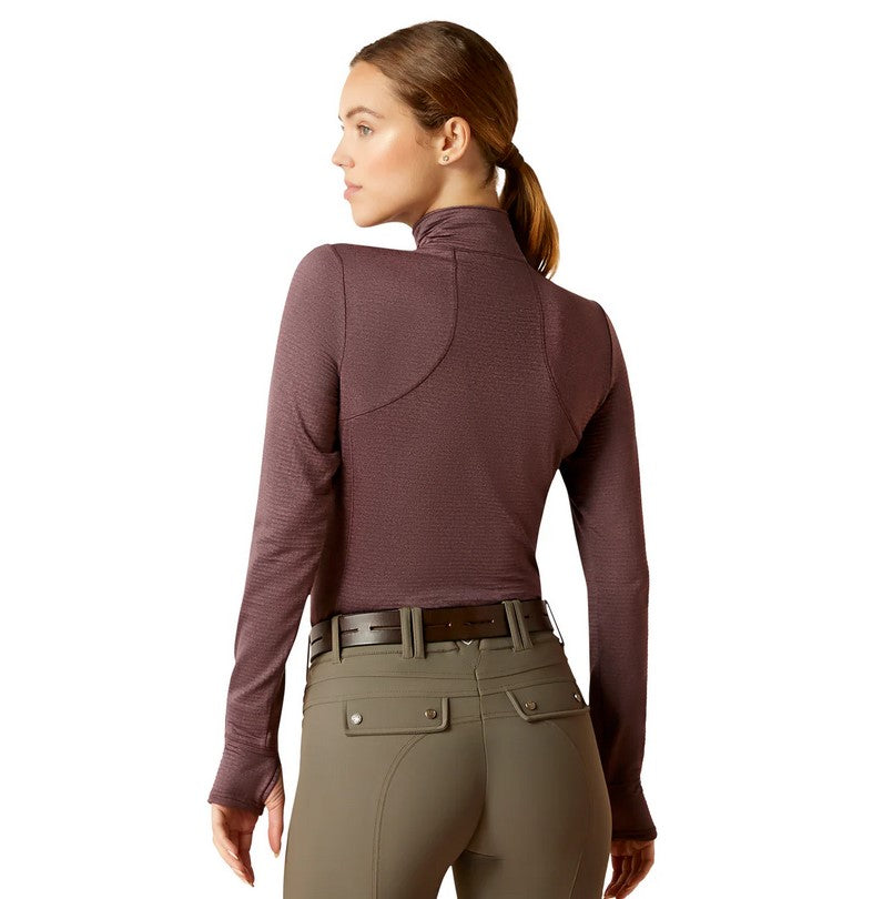 Top Ariat Gridwork 1/4 Zip W24 Huckleberry Ladies [:small]