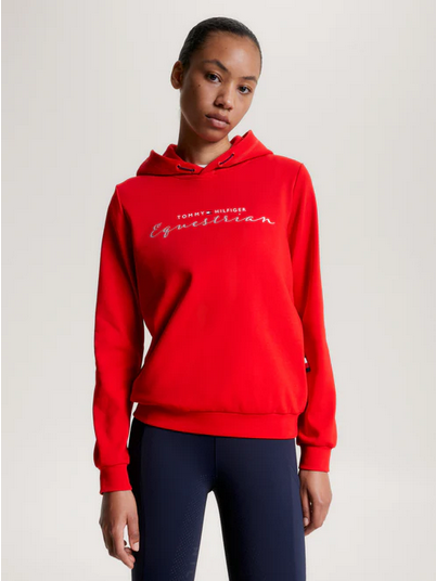 Hoodie Tommy Hilfiger Greenwich Graphic Fierce Red Ladies [:small]