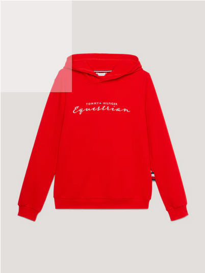 Hoodie Tommy Hilfiger Greenwich Graphic Fierce Red Ladies [:small]
