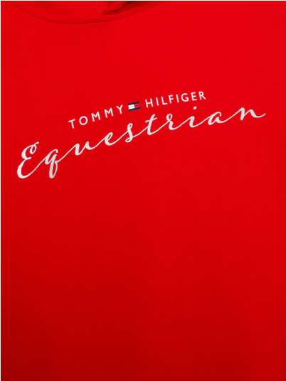 Hoodie Tommy Hilfiger Greenwich Graphic Fierce Red Ladies [:small]