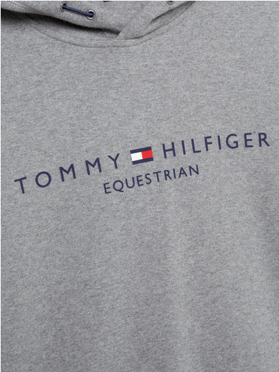 Hoodie Tommy Hilfiger Williamsburg Graphic Grey Melange Mens [:medium]