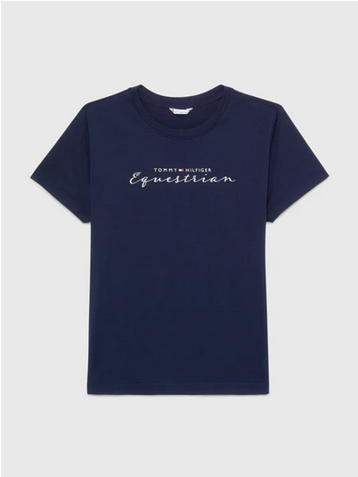 Tee Shirt Tommy Hilfiger Brooklyn Graphic Short Sleeve Desert Sky Ladies [:small]