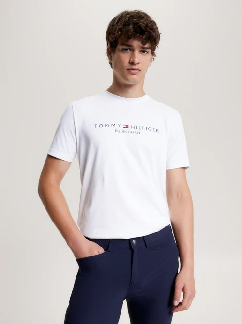 Tee Shirt Tommy Hilfiger Williamsburg Graphic Short Sleeve Optic White Mens [:medium]