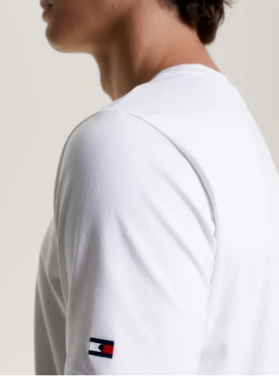 Tee Shirt Tommy Hilfiger Williamsburg Graphic Short Sleeve Optic White Mens [:medium]
