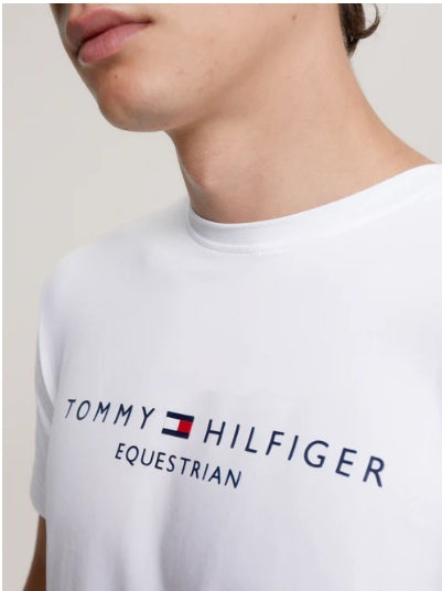 Tee Shirt Tommy Hilfiger Williamsburg Graphic Short Sleeve Optic White Mens [:medium]