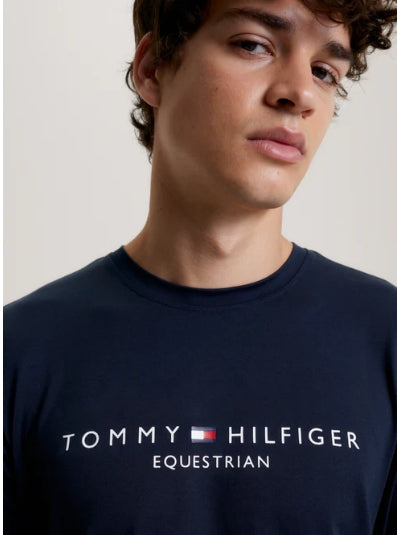 Tee Shirt Tommy Hilfiger Williamsburg Graphic Short Sleeve Desert Sky Mens [:large]