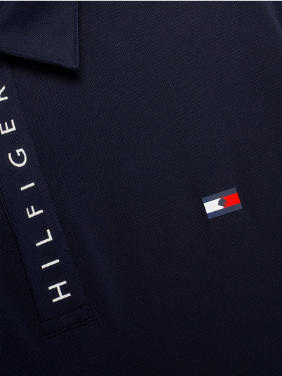Polo Top Tommy Hilfiger Harlem Logo Short Sleeve Desert Sky Mens [:medium]