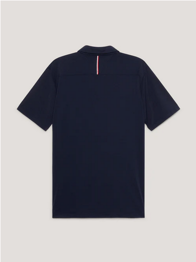 Polo Top Tommy Hilfiger Harlem Logo Short Sleeve Desert Sky Mens [:medium]