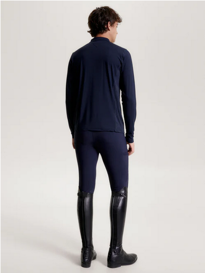 Training Top Tommy Hilfiger Wellington Long Sleeve 1/4 Zip Desert Sky Mens [:medium]