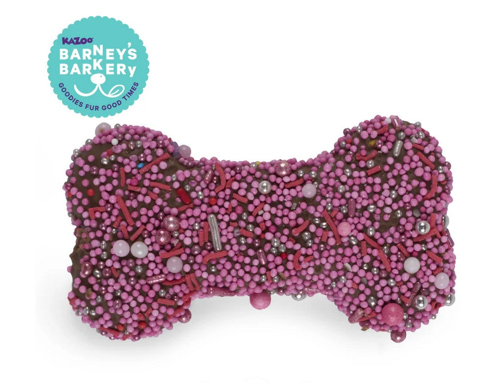 Kazoo Treat Dog Fun Bone Biscuit Pink