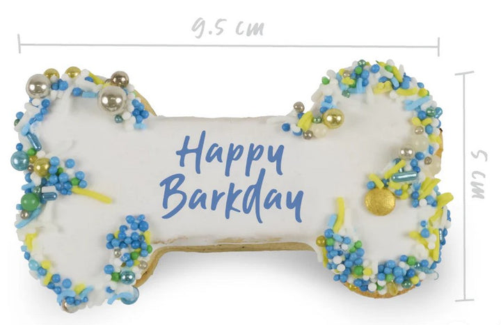 Kazoo Treat Dog Fun Birthday Bone Cake Blue