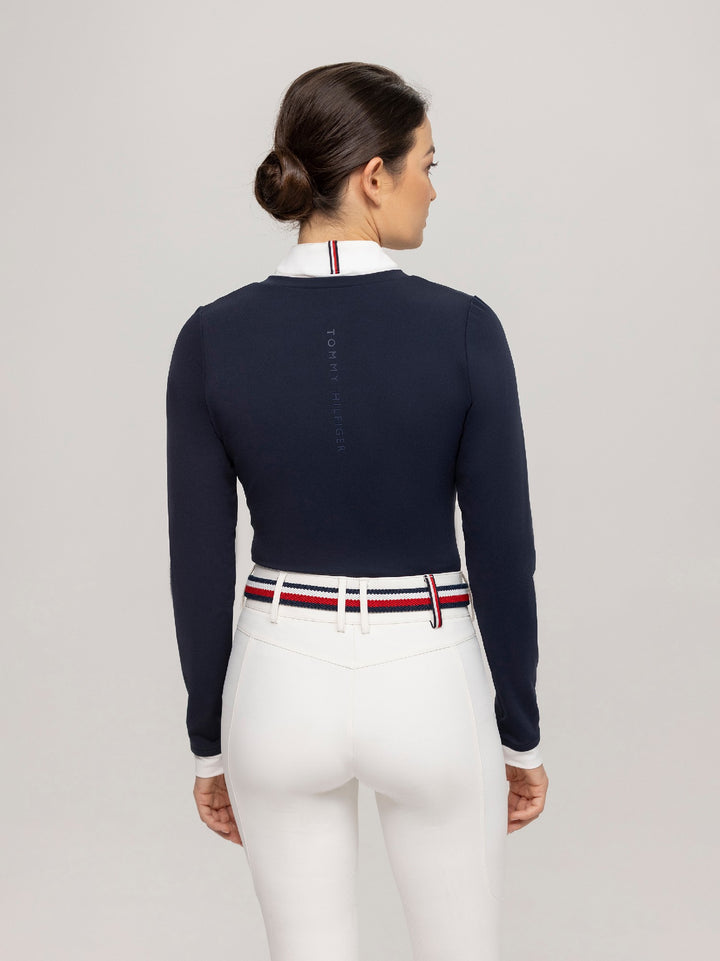 Shirt Show Tommy Hilfiger Montana Ls Desert Sky & White Ladies [:medium]