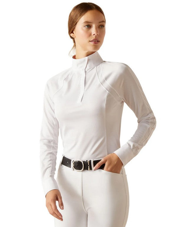 Shirt Show Pro Ariat Sunstopper 3.0 S24 White & Tea Rose Ladies [:small]