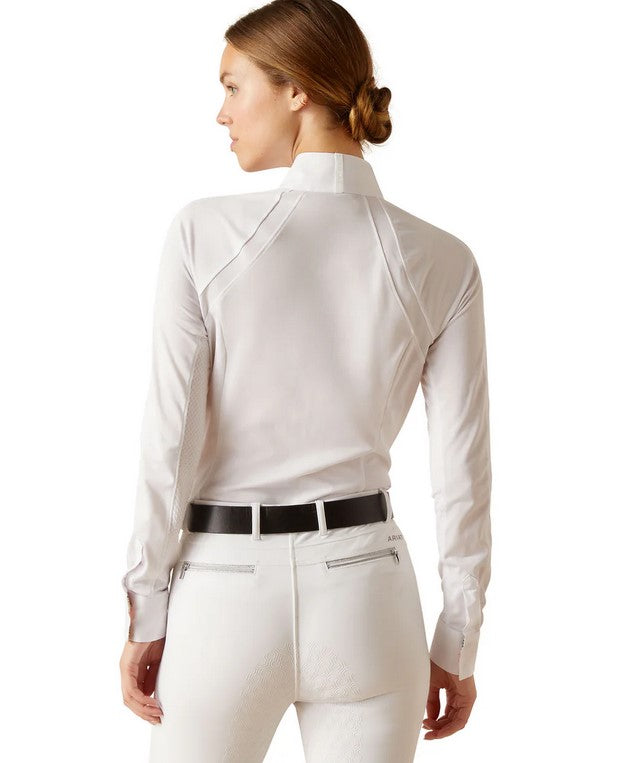 Shirt Show Pro Ariat Sunstopper 3.0 S24 White & Tea Rose Ladies [:small]
