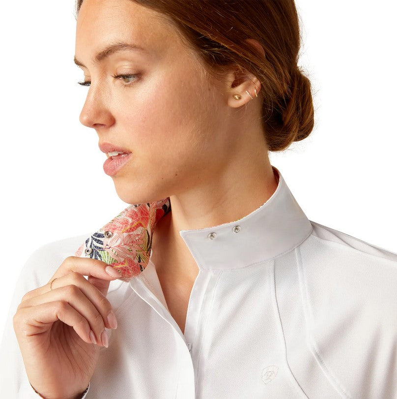 Shirt Show Pro Ariat Sunstopper 3.0 S24 White & Tea Rose Ladies [:small]