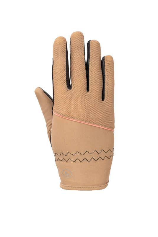 Gloves Horze Sade Summer S24 Warm Taupe Junior [:4]