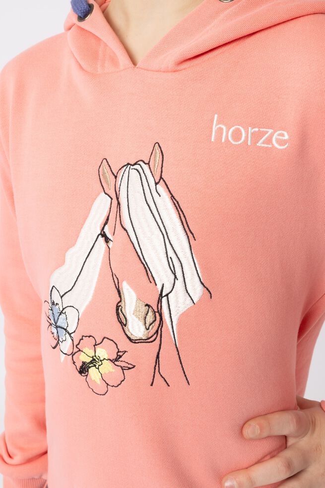 Hoodie Horze Selma S24 Peaches & Cream Junior [:6]