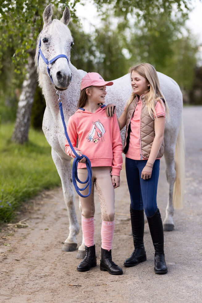 Hoodie Horze Selma S24 Peaches & Cream Junior [:6]