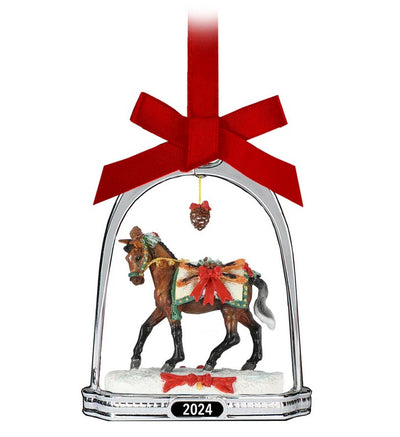 Breyer Stablemates Xmas 2024 Ornament Apres Ski Stirrup
