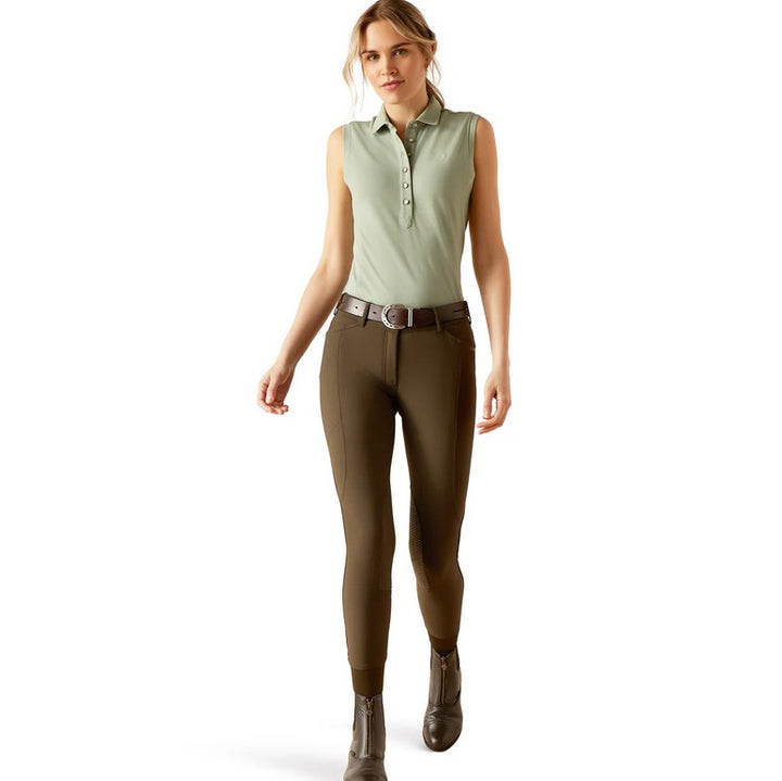 Polo Top Ariat Prix 2.0 Sleeveless S24 Lily Pad Ladies [:extra Small]
