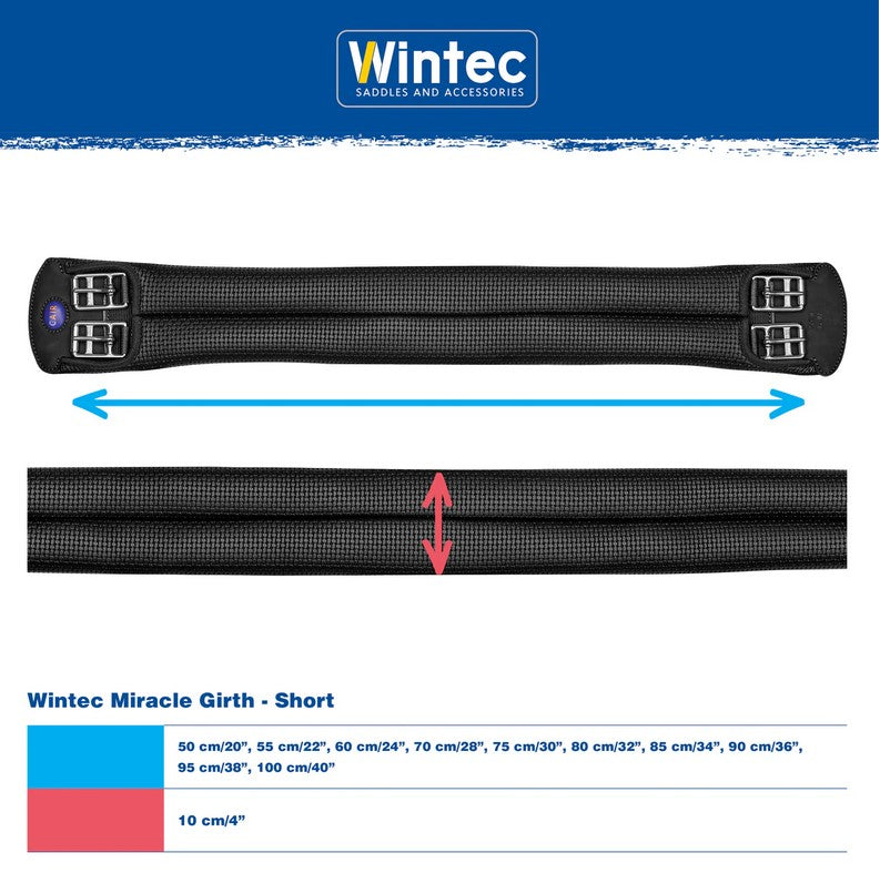 Girth Wintec Miracle Black [:55cm]
