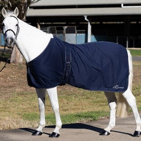 Cotton Show Rug Earlwood Navy & Silver [:5'9"]