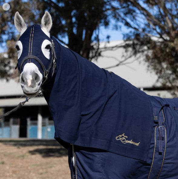 Cotton Hood Earlwood With Zip Navy & Gold [:cob]