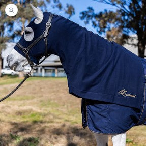 Cotton Hood Earlwood With Zip Navy & Gold [:cob]