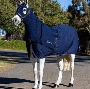 Cotton Hood Earlwood With Zip Navy & Silver [:cob]
