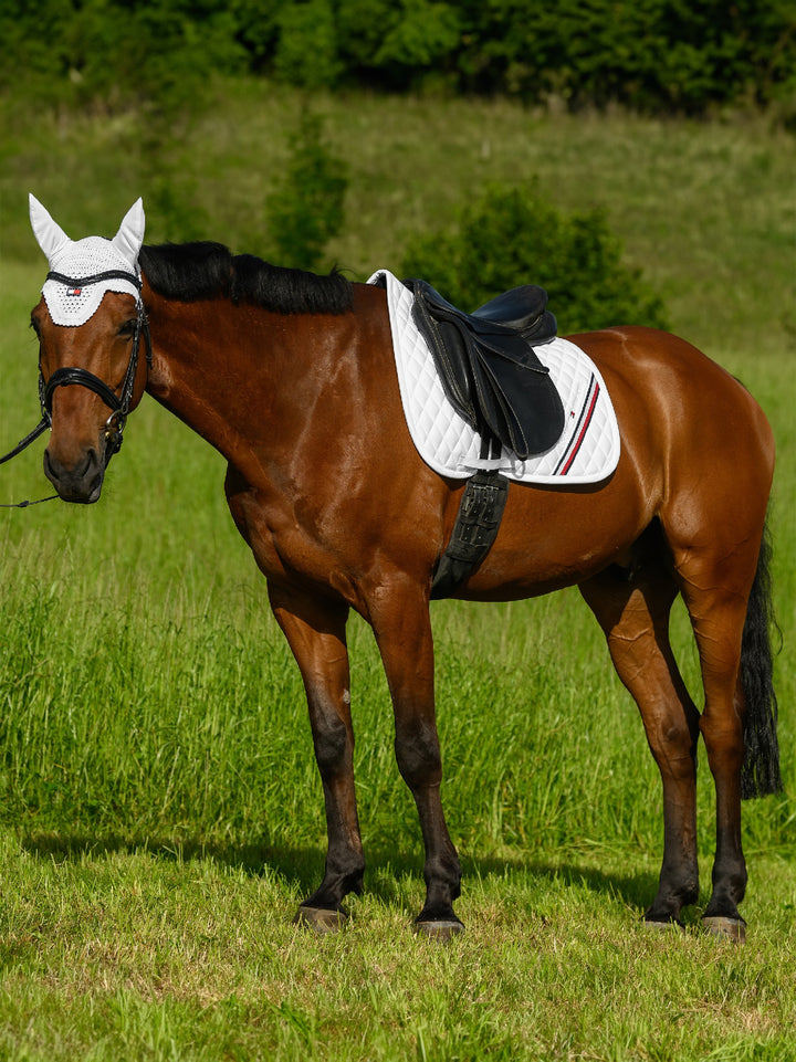 Saddlecloth Dressage Tommy Hilfiger Stanford Optic White Full