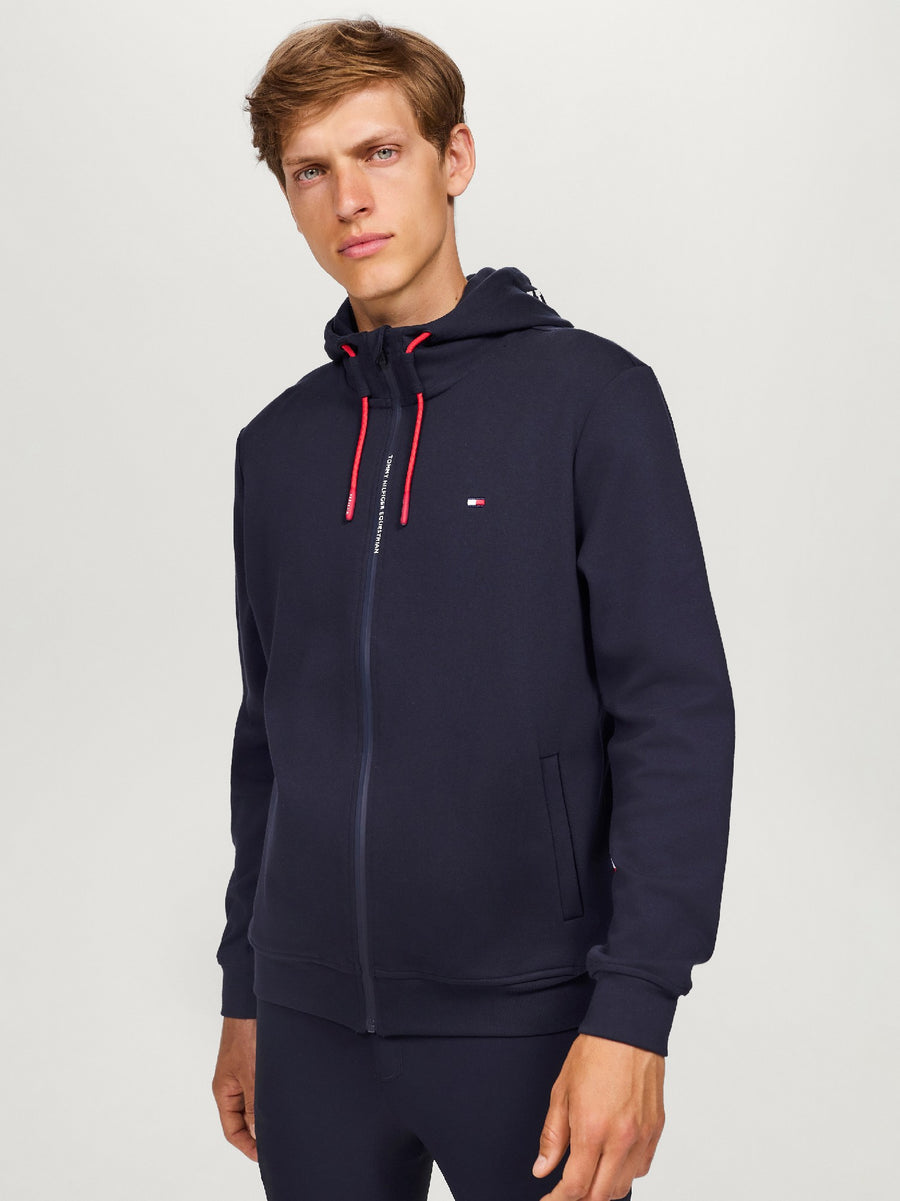 Hoodie Tommy Hilfiger Glenn Zip Up Desert Sky Mens [:medium]