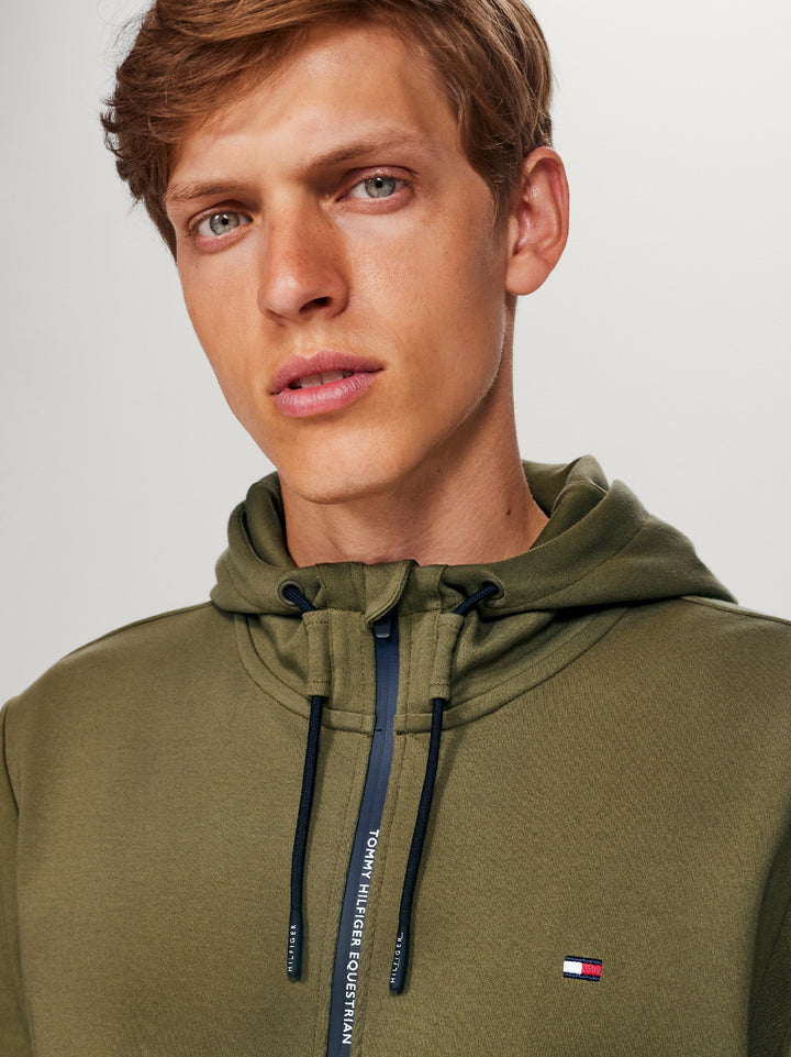 Hoodie Tommy Hilfiger Glenn Zip Up Utility Olive Mens [:medium]