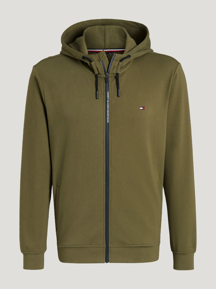 Hoodie Tommy Hilfiger Glenn Zip Up Utility Olive Mens [:medium]