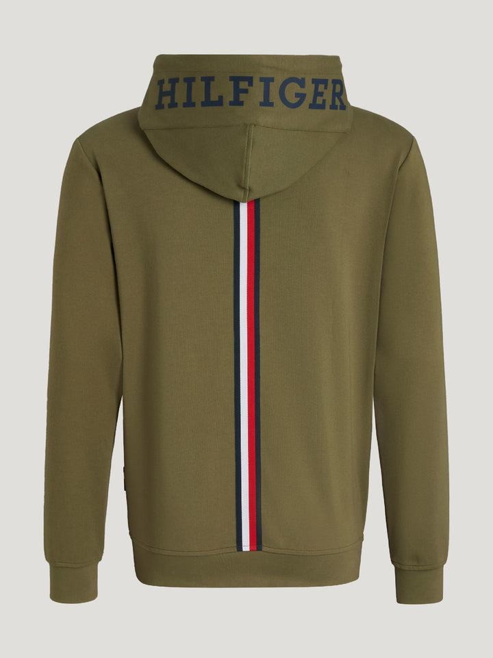 Hoodie Tommy Hilfiger Glenn Zip Up Utility Olive Mens [:medium]