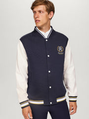 Jacket Tommy Hilfiger Thompson Varsity  Desert Sky Mens [:medium]