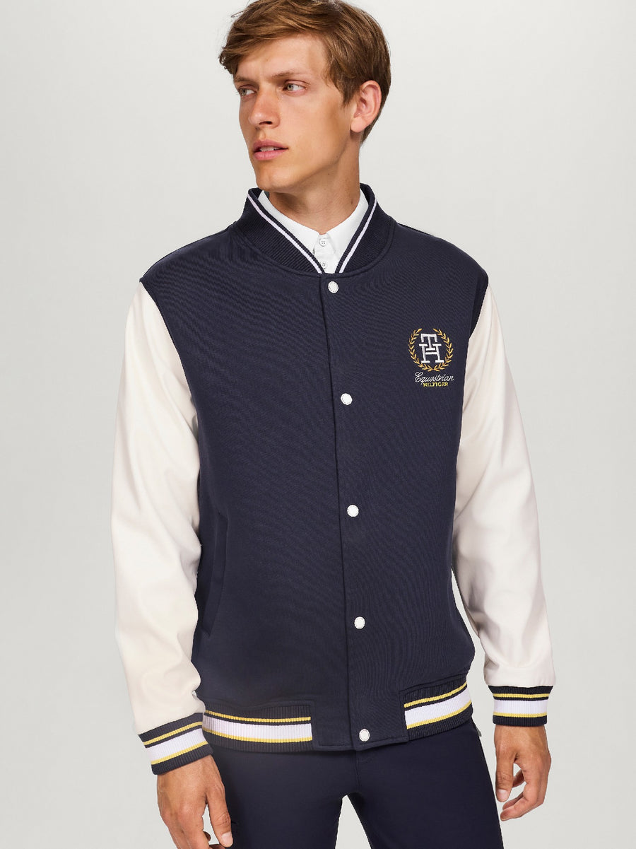 Jacket Tommy Hilfiger Thompson Varsity  Desert Sky Mens [:medium]