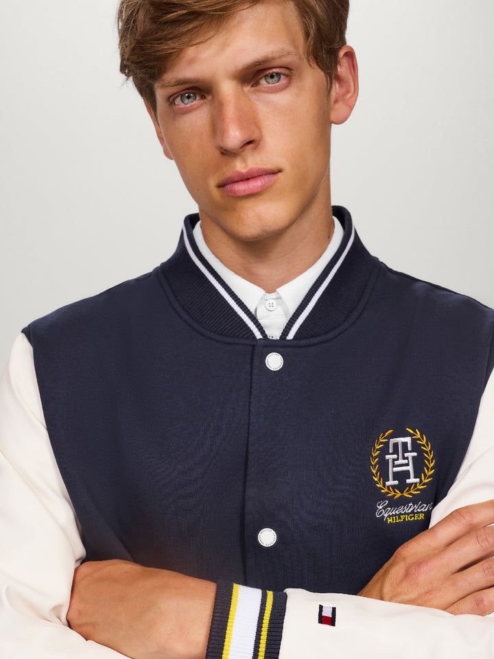 Jacket Tommy Hilfiger Thompson Varsity  Desert Sky Mens [:medium]