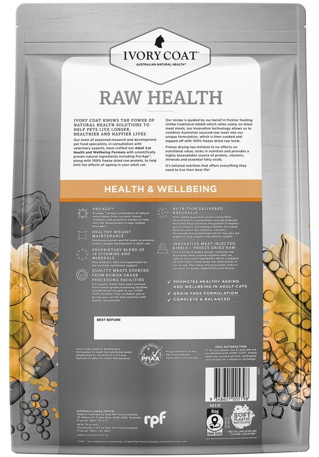 Ivory Coat Raw Health Cat Adult Health & Wellbeing 2kg