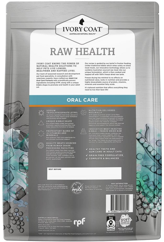Ivory Coat Raw Health Cat Adult Oral Care 4kg