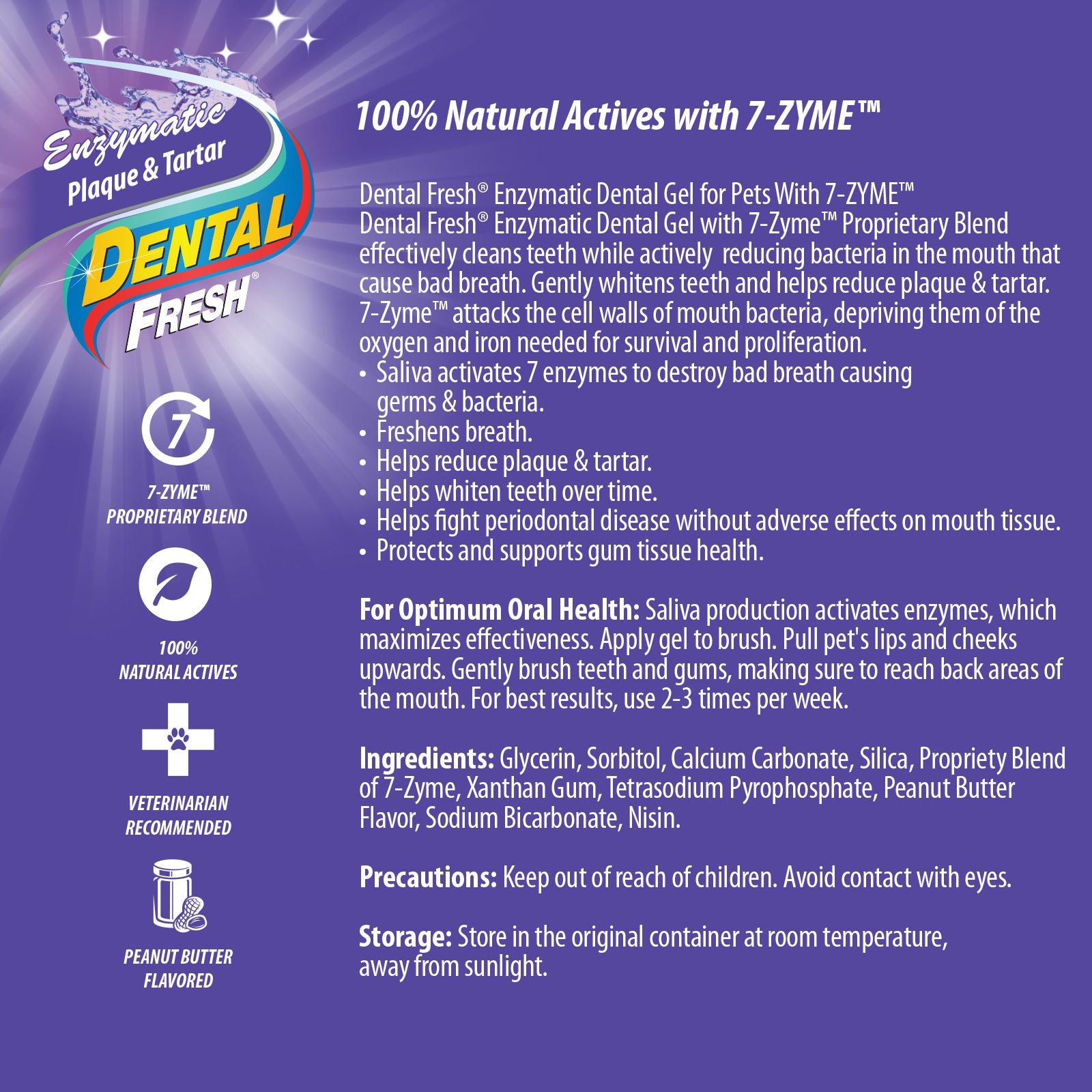 Dental Fresh Enzymatic Plaque & Tartar Dental Gel With Finger