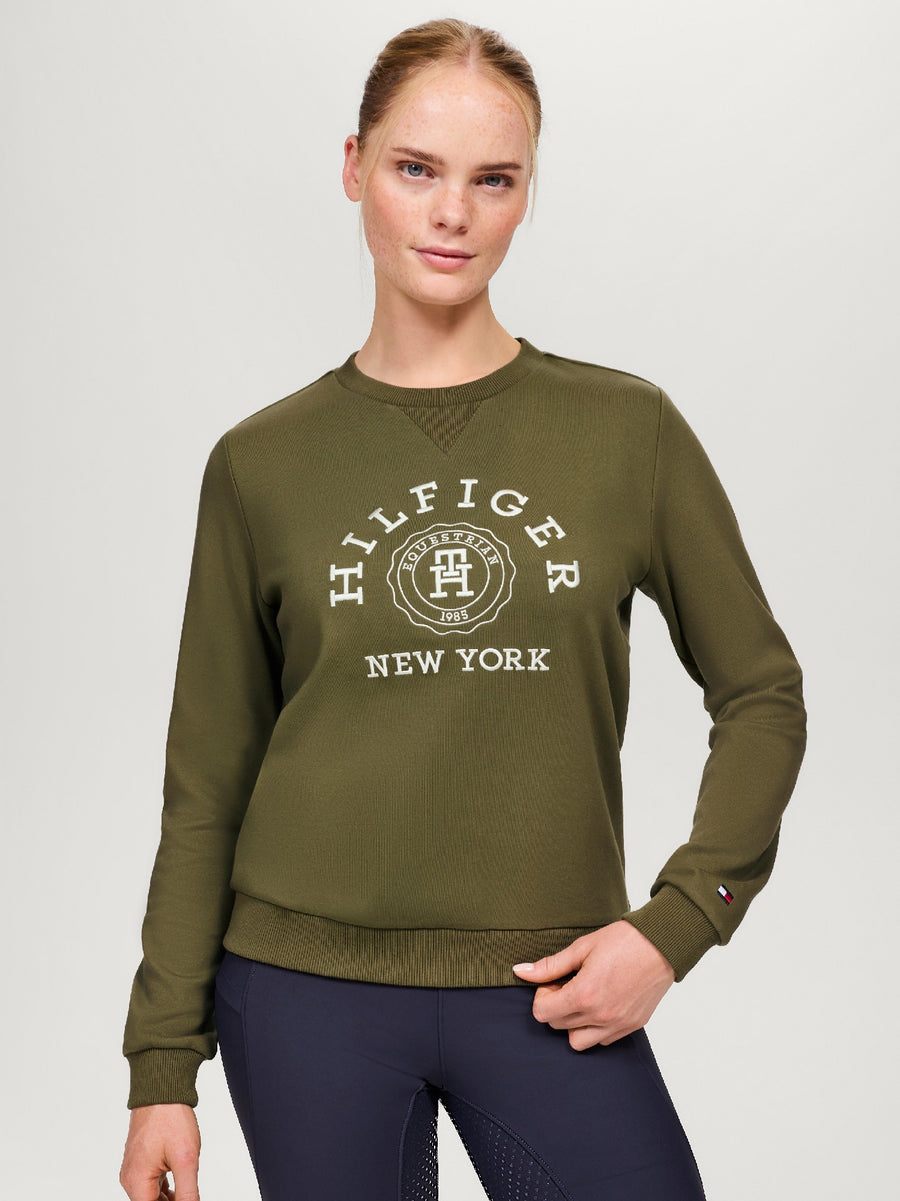 Sweatshirt Tommy Hilfiger Evans Graphic Utility Olive Ladies [:small]